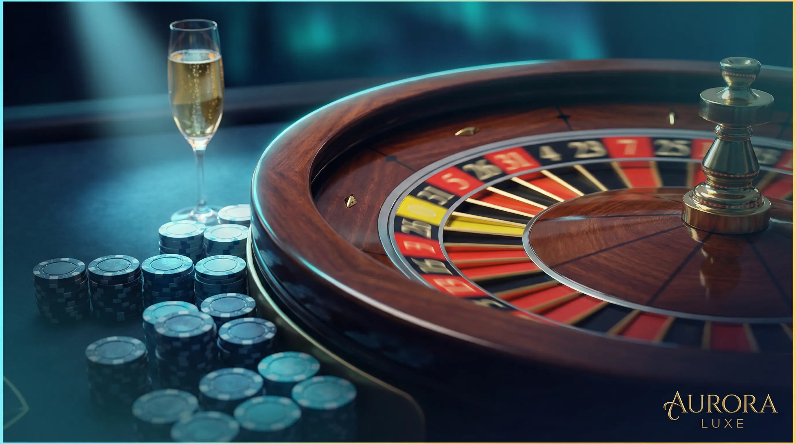 Roulette de casino avec jetons et accents aux couleurs belges