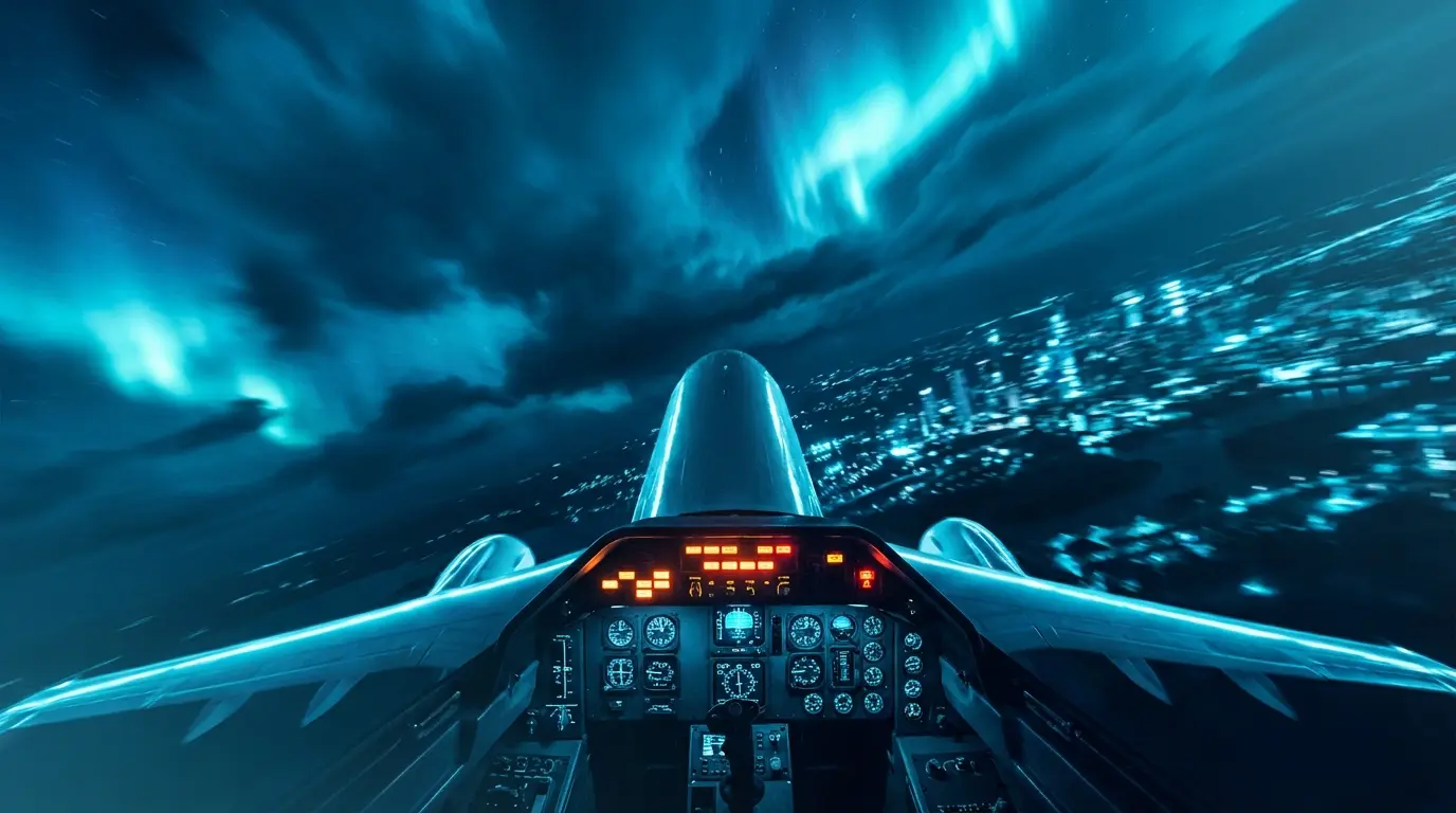 Airplane in steep descent representing crash game mechanics