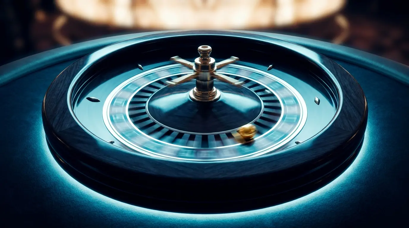 Roulette de casino en mouvement avec couleurs du Québec